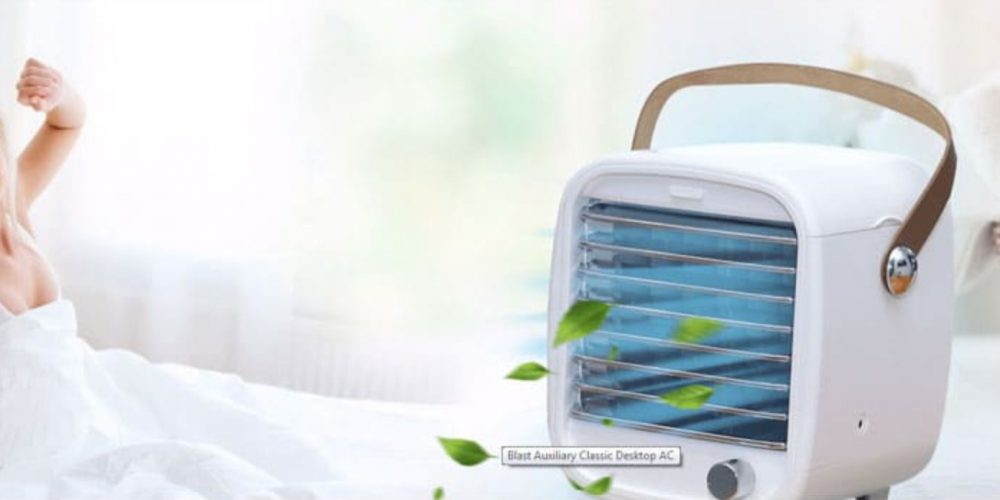 Blast Portable Ac Relieving People From Heat
